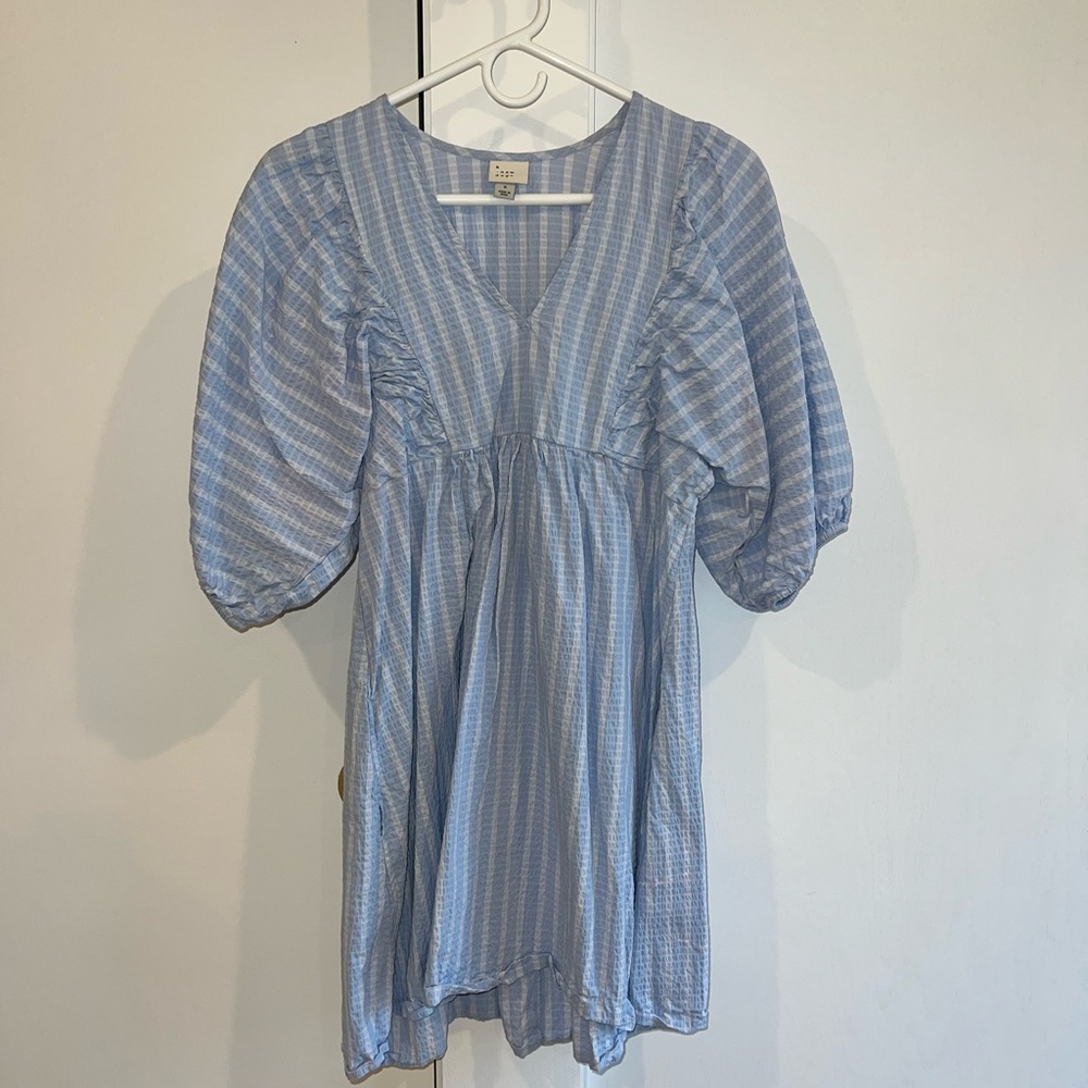 Blue Striped Dress